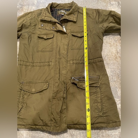 Horny Toad Green Ghostwriter Utility Jacket Wool Blend Lining Women’s Size Small - Picture 14 of 16